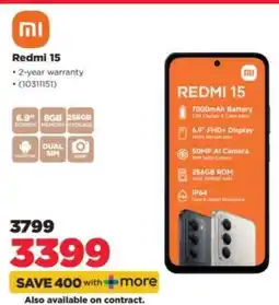 HiFi Corp Redmi 15 offer