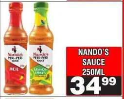 Advance Cash n Carry Nando's Sauce 250ml offer