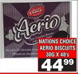 Advance Cash n Carry NATIONS CHOICE AERIO BISCUITS 30G X 48's offer