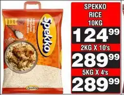 Advance Cash n Carry SPEKKO RICE 10kg offer