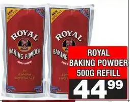 Advance Cash n Carry ROYAL Baking Powder 500g Refill offer