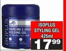 Advance Cash n Carry ISOPLUS STYLING GEL 425ml offer