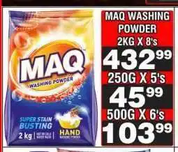 Advance Cash n Carry MAQ WASHING POWDER 2KG X 8's offer