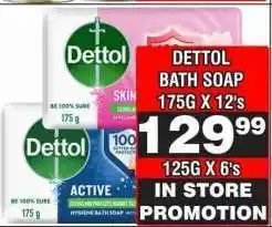 Advance Cash n Carry DETTOL BATH SOAP 175G X 12's offer
