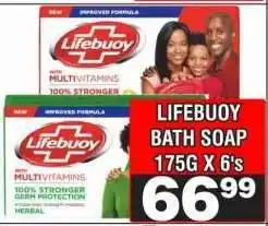 Advance Cash n Carry Lifebuoy Bath Soap 175g x 6's offer