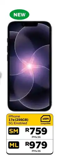 MTN iPhone 17e (256GB) offer