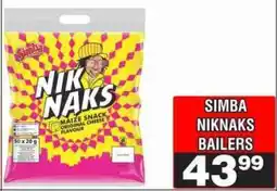 Advance Cash n Carry SIMBA NIKNAKS BAILERS offer