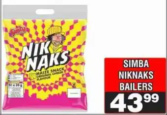 Advance Cash n Carry SIMBA NIKNAKS BAILERS offer