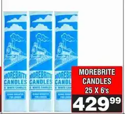 Advance Cash n Carry MOREBRITE CANDLES offer