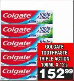 Advance Cash n Carry GOLGATE TOOTHPASTE TRIPLE ACTION 100ML X 12's offer