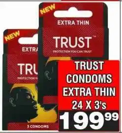 Advance Cash n Carry TRUST CONDOMS EXTRA THIN offer