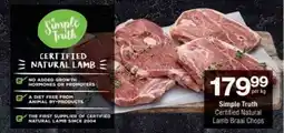Checkers Simple Truth Certified Natural Lamb Braai Chops offer