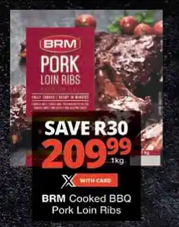 Checkers BRM Cooked BBQ Pork Loin Ribs offer