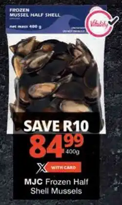 Checkers MJC Frozen Half Shell Mussels offer