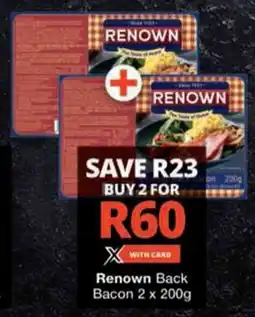 Checkers Renown Back Bacon offer
