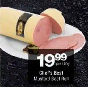 Checkers Chef's Best Mustard Beef Roll offer