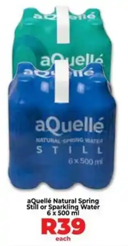 Food Lover's Market aQuellé Natural Spring Still or Sparkling Water offer