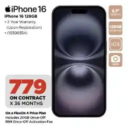 HiFi Corp iPhone 16 128GB offer