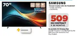 HiFi Corp Samsung 70-inch Crystal UHD 4K TV offer
