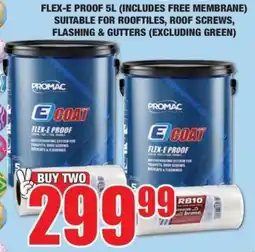 Boxer Build Flex-e proof 5 suitable for rooftiles, roof screws, flashing & gutters offer
