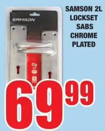 Boxer Build Samson 2l lockset sabs chrome plated offer