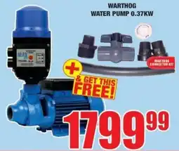 Boxer Build Warthog water pump 0.37kw offer