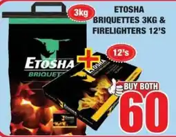 Boxer Build Etosha briquettes & firelighters offer