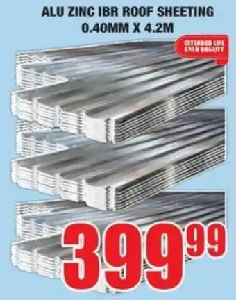 Boxer Build Alu zinc ibr roof sheeting offer