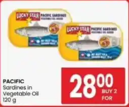 Saverite Lucky Star Pacific Sardines in Vegetable Oil offer