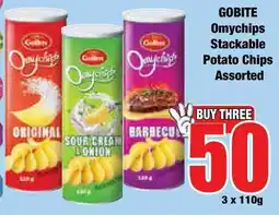 Boxer Superstores Gobite Omychips Stackable Potato Chips Assorted offer