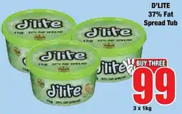 Boxer Superstores D'lite 37% Fat Spread Tub offer