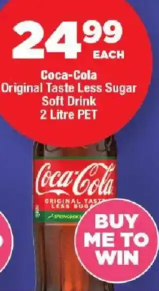 OK MiniMark Coca-Cola Original Taste Less Sugar Soft Drink offer