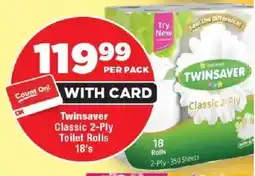 OK MiniMark Twinsaver Classic 2-Ply Toilet Rolls offer