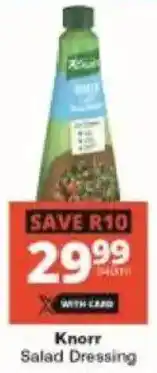 Checkers Knorr Salad Dressing offer