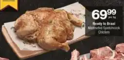 Checkers Ready to Braai Marinated Spatchcock Chicken offer