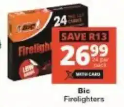Checkers Bic Firelighters offer