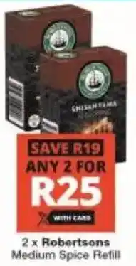 Checkers Robertsons Medium Spice Refill offer