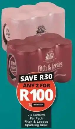 Checkers Fitch & Leedes Sparkling Drink offer