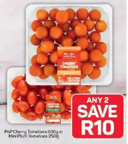 Pick n Pay PnP Cherry Tomatoes or Mini Plum Tomatoes offer