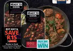 Checkers Ready to Cook Lamb Masala/ Beef Oxtail Stew offer