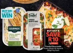 Checkers Foodie!/ Gourmade Ready Meals All Variants offer