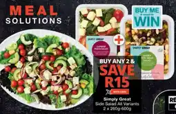 Checkers Simply Great Side Salad All Variants offer