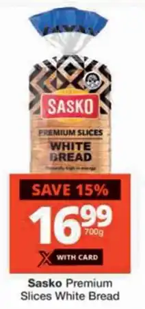 Checkers Sasko Premium Slices White Bread offer