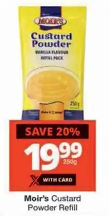 Checkers Moir's Custard Powder Refill offer