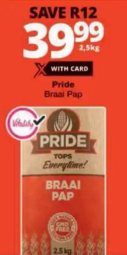 Checkers Pride Braai Pap offer