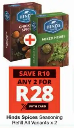 Checkers Hinds Spices Seasoning Refill All Variants offer
