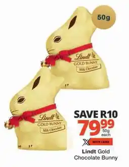 Checkers Lindt Gold Chocolate Bunny offer