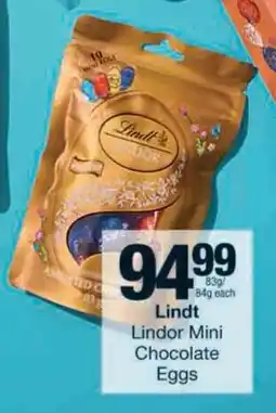 Checkers Lindt Lindor Mini Chocolate Eggs offer