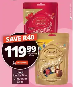 Checkers Lindt Lindor Mini Chocolate Eggs offer