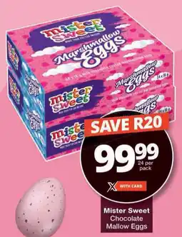 Checkers Mister Sweet Chocolate Mallow Eggs offer